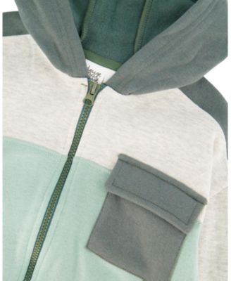 Boys' Full Zip Fleece Color Block Sweatshirt - Little Kid, Big Kid