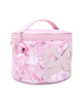 Girls' Confetti Canvas Round Train Case