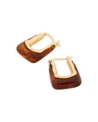 Resin Hoop Earrings - Exclusive