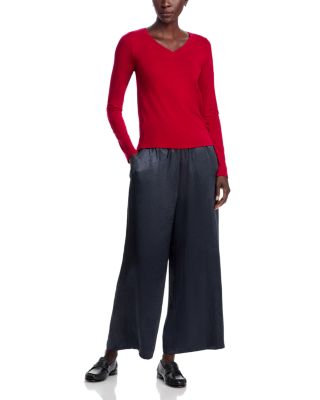 V Neck Long Sleeve Top