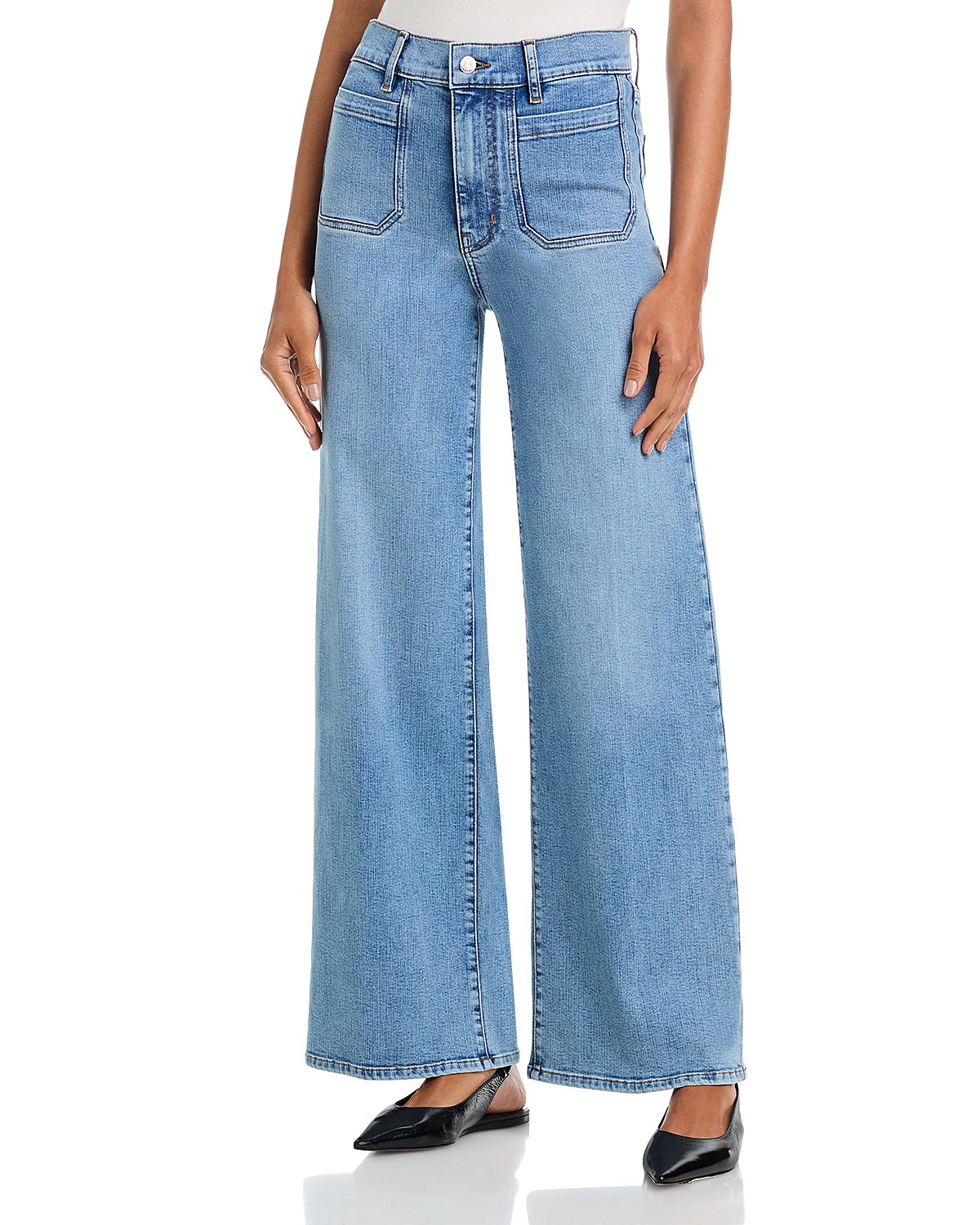 Frame Le Slim Palazzo Modernist Pocket Jeans