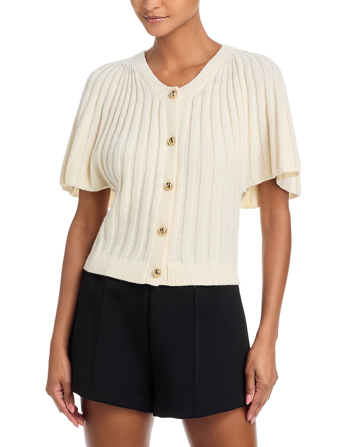 Frame The Wool Cashmere Flutter Cardigan