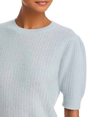 The Ladder Pointelle Cashmere Sweater