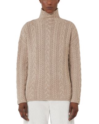Genova Beige Wool Cashmere Sweater