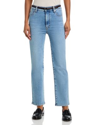 Le Sleek Straight High Rise Jeans in Ripple