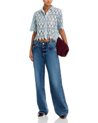 Lace Short Sleeve Shirt