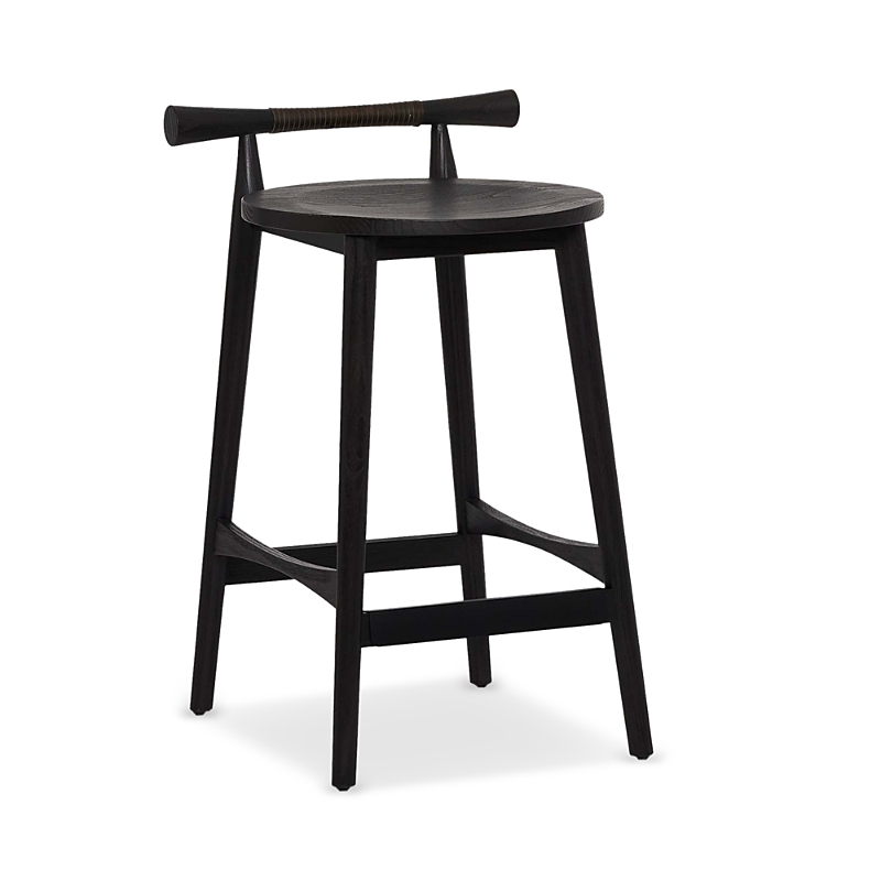 Interlude Home Madeira Counter Stool In Black