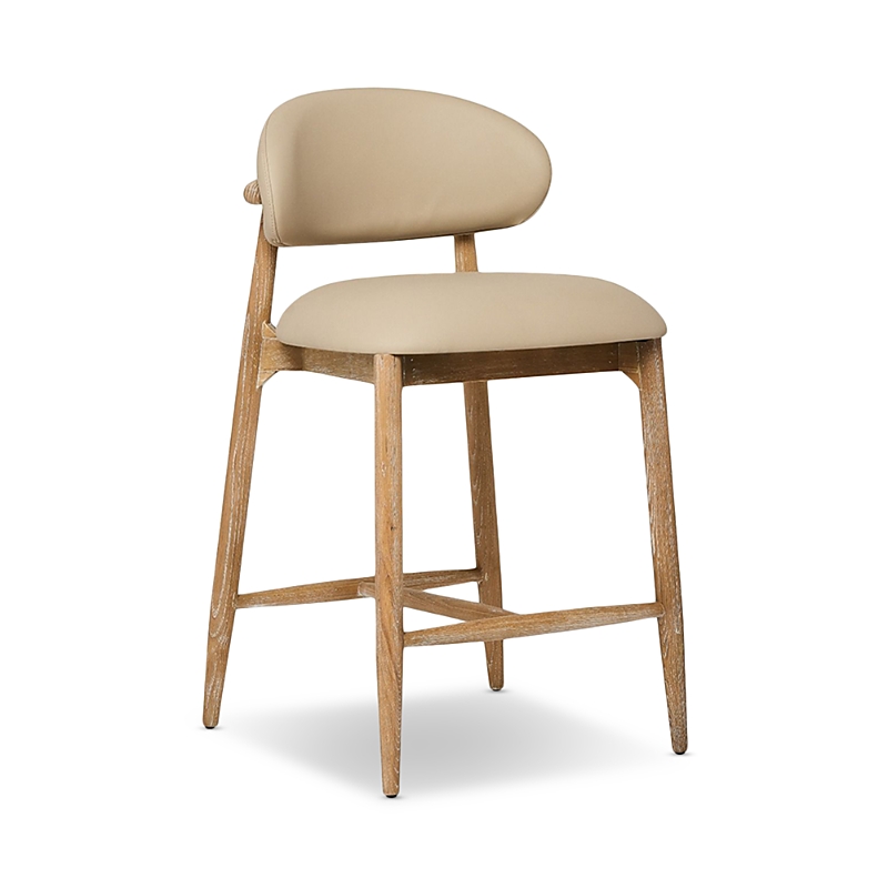 Interlude Home Liam Counter Stool In Neutral