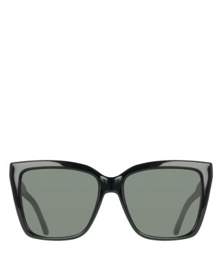 Solid Square Sunglasses, 57mm