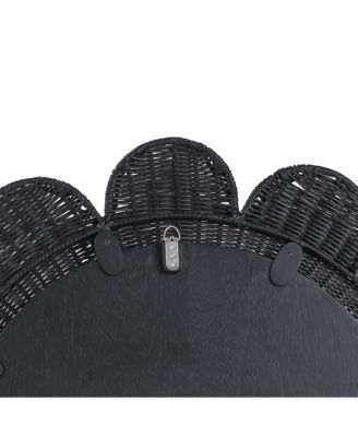 Coralie Rattan Round Mirror