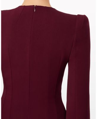 Love Bow Split-Sleeve Midi Dress