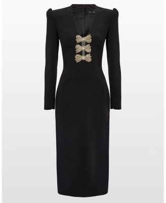 Carina Jewel-Embellished Midi Dress