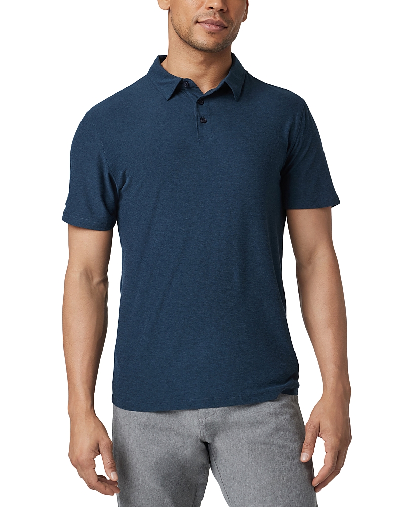 Vuori Strato Tech Polo Shirt in Navy Heather
