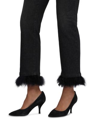 Marilyn High Rise Ankle Straight Jeans in French Nightfall