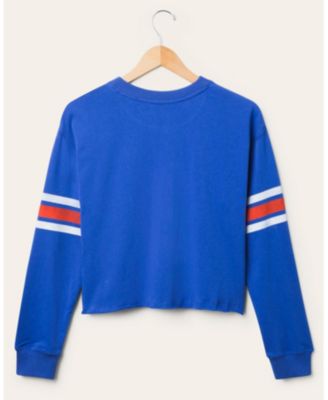  Women's NFL Denver Broncos Retro Crop Fleece