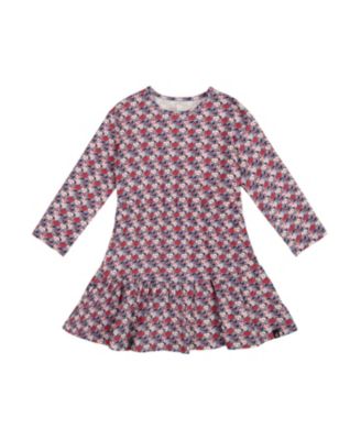 Girls' Organic Cotton Dress with Flounce Hem - Big Kid