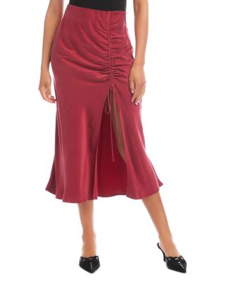 Fiona Shirred Midi Skirt