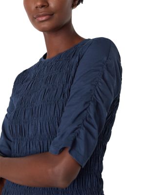 Jersey Shirred Midi Dress