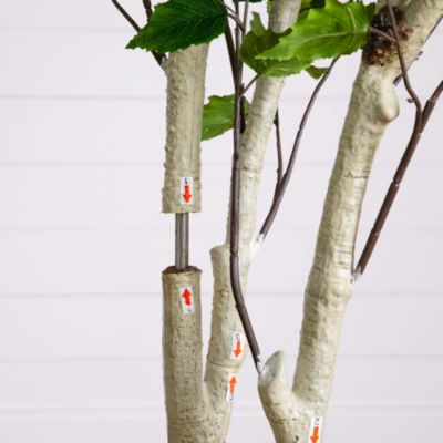 8' Artificial Birch Tree with Real Touch Leaves