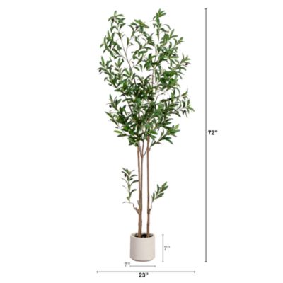 6&#39; Artificial Minimalist Olive Tree