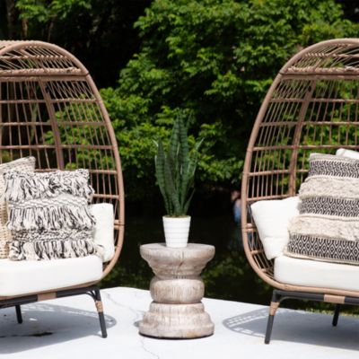 2' UV Resistant Artificial Sansevieria Plant in White Decorative Planter (Indoor/Outdoor)