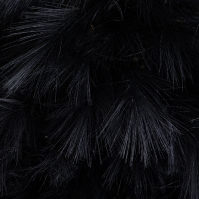 4' Artificial Halloween Black Pampas Grass Christmas Tree