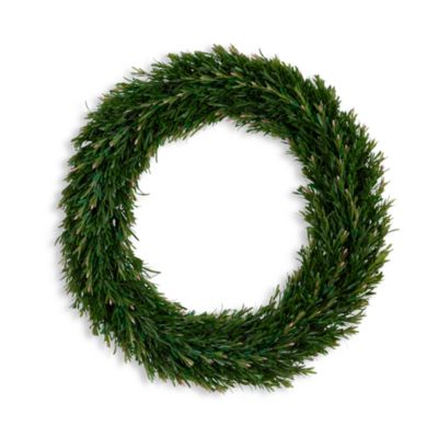 24&amp;quot; UV Resistant Rosemary Artificial Wreath (Indoor/Outdoor)
