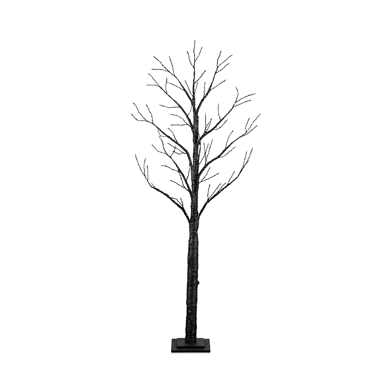 Nearly Natural 6ft. Pre-lit Artificial Halloween Twig Tree In Black
