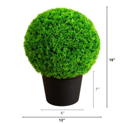 16&amp;quot; UV Resistant Artificial Mediterranean Cypress Topiary Plant (Indoor/Outdoor)