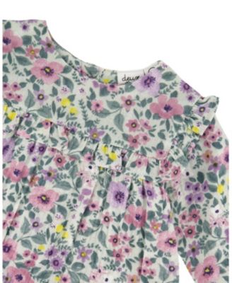  Girls' Printed Muslin Dress and Solid Leggings Set - Baby