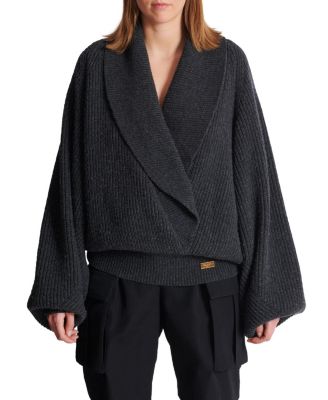  Oversized Wrap Knit Jumper