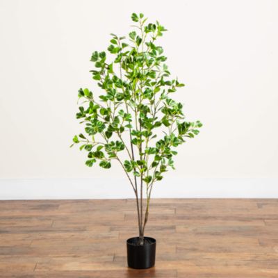 4' Artificial Heart Shaped Ficus Leaf Tree