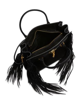 Hamilton Moderne Large Suede Satchel