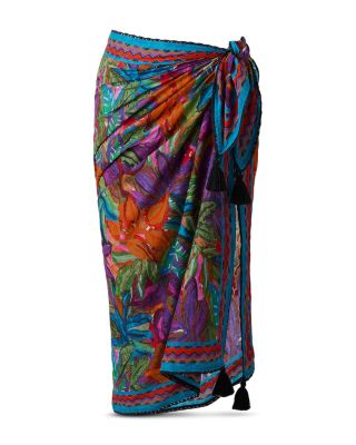 Cactus Flower Pareo Swim Cover-Up