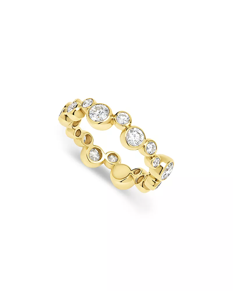 Lagos 18K Yellow Gold Fizz Diamond Bubble Stack Ring