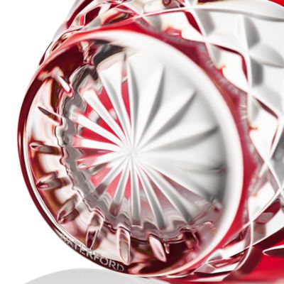 Lismore Red Votive Candle Holders, Set of 2