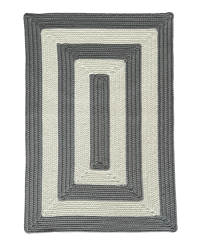 Capel Timeless Indoor/outdoor 0160q Concentric Area Rug 4'0x6'0 In Gray