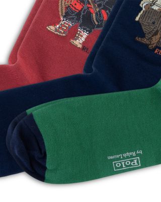 Assorted Bears Socks Gift Box, Pack of 3