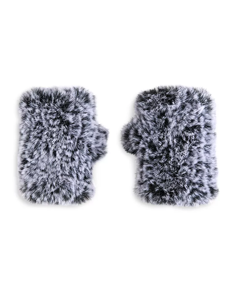 Surell Faux Fur Fingerless Mittens
