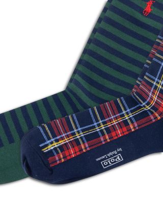 Holiday Plaids Crew Socks, Pack of 2