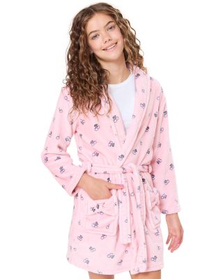 Girls' Cherry Print Bath Robe - Big Kid
