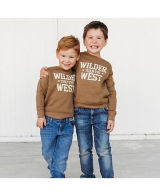 Unisex Wilder Than The West Sweatshirt - Little Kid