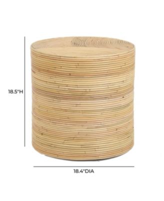 Matea Rattan Cross Side Table