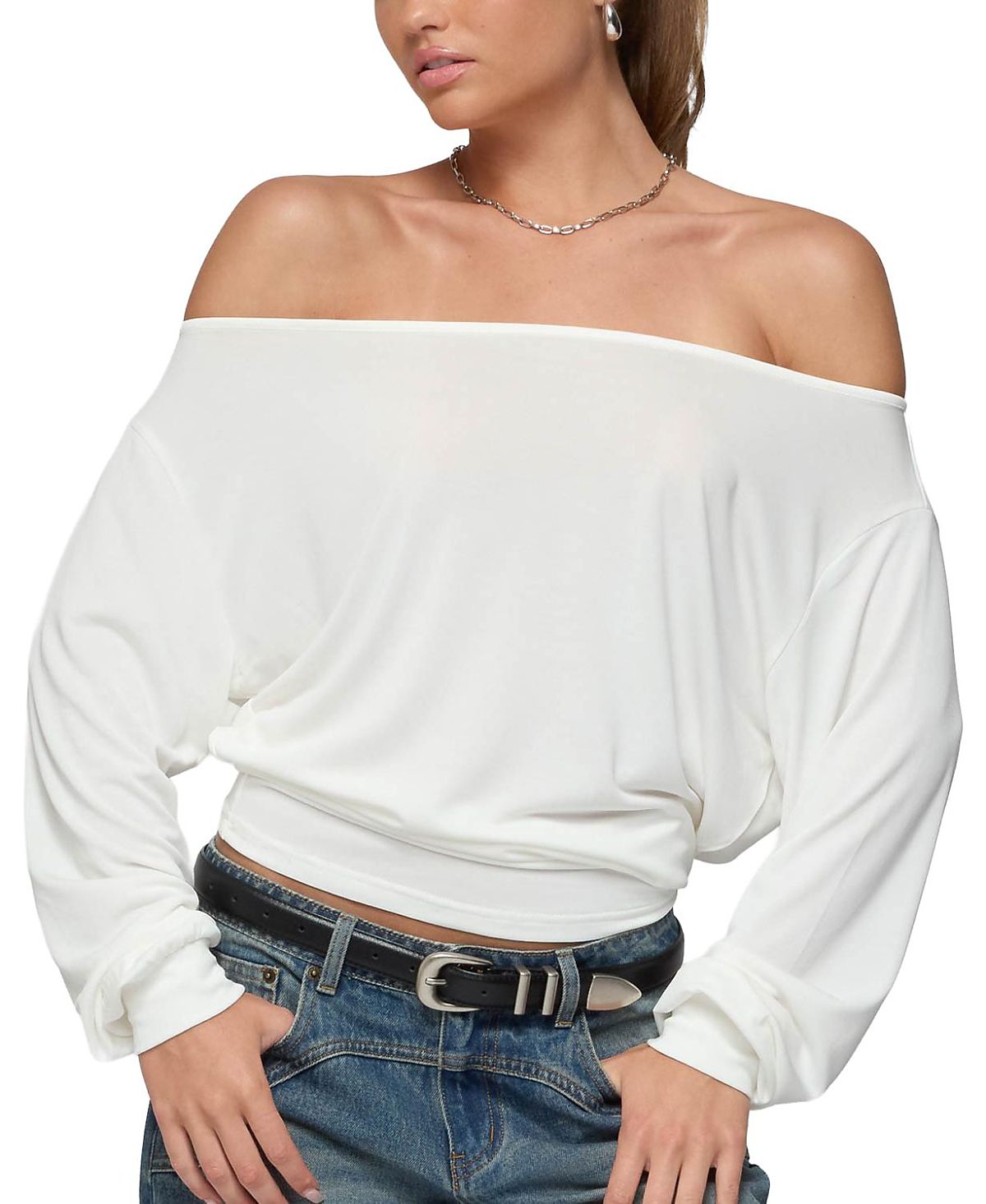 Edikted Nannie Off Shoulder Over