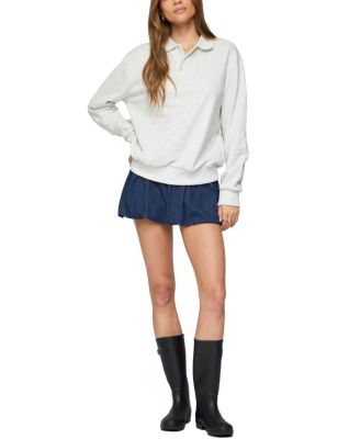  Scholar Oversized Polo Sweatshirt