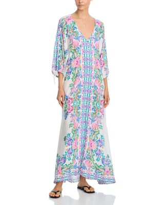 White Melia Swim Cover-Up Dress