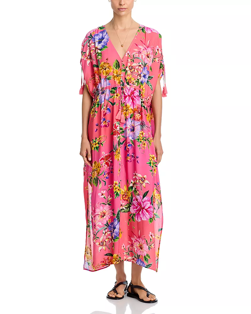 Johnny Was Kairi Swim Cover Up Kaftan