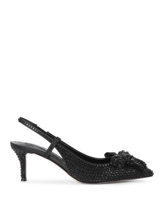 Women&#39;s Belgravia Bow Crystal Slip On Slingback Pumps