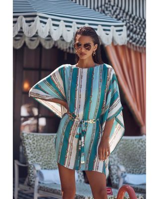 Alia Belted Tunic Swim Cover-Up