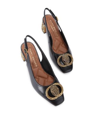 Women's Chelsea Slingback Block Heel Pumps